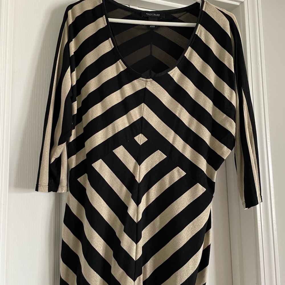 Women’s Black & Gold Top